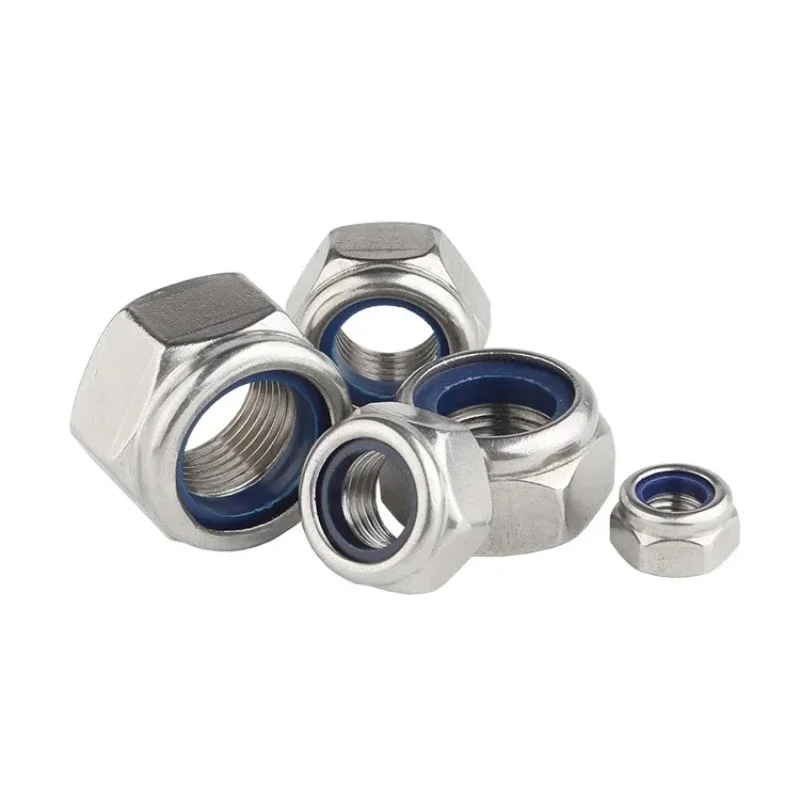 Dado autobloccante dado esagonale anti-allentamento in acciaio inossidabile 316/acciaio inossidabile 304 M2 M2.5 M3 M4-M24