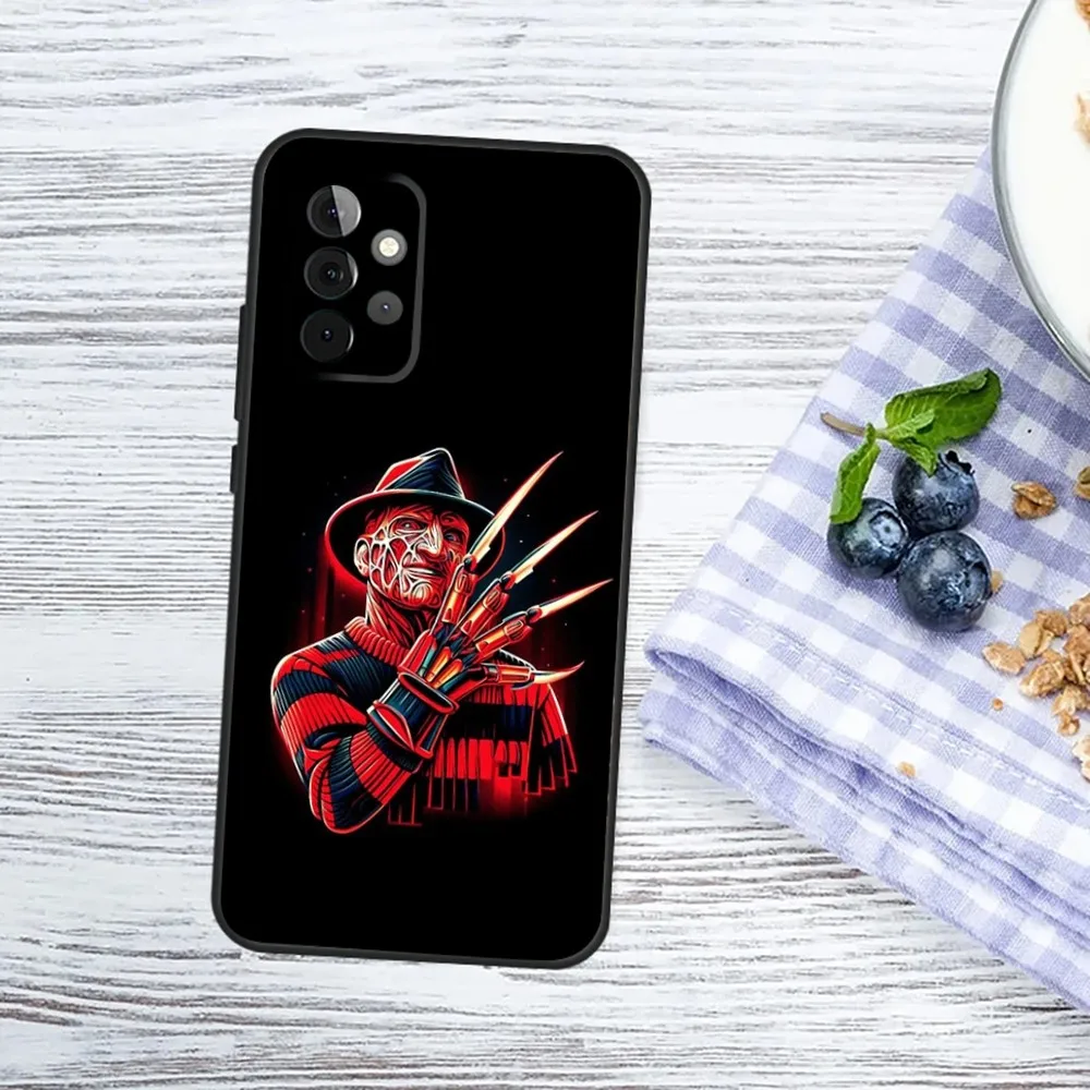 F-Freddy Horror K-Krueger Phone Case For Samsung Galaxy A13,A21s,A22,A31,A32,A52,A53,A71,A80,A91 Soft Black Phone Cover