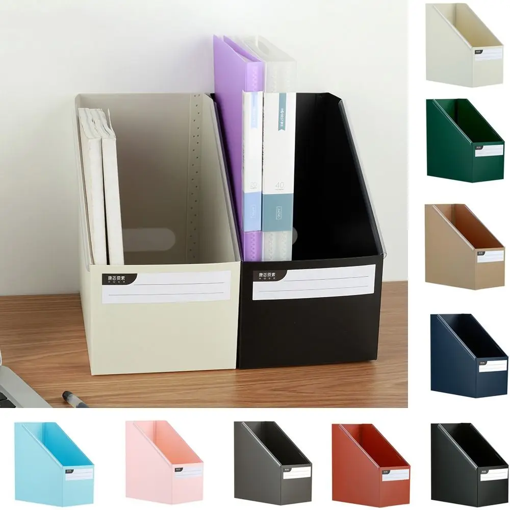 Plastic Foldable Book Storage Box Large Capacity Waterproof Book Sorting Storage Box A4 Desktop Book Storage Box Home