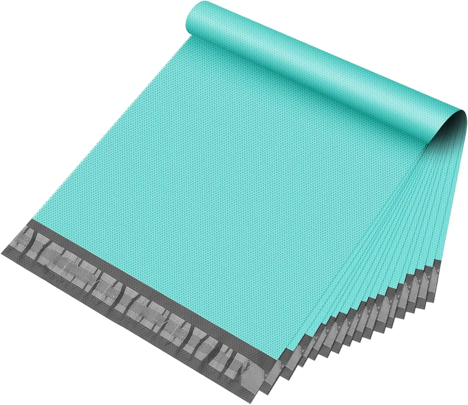 Teal Poly Mailers 10x13 Inch 100Pcs, Embossed Dots, Waterproof & Self-Seal