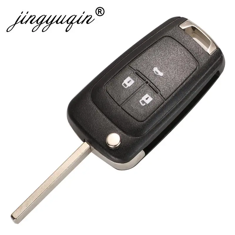 jingyuqin 2/3/4/5 Buttons Car Remote Key DIY for OPEL/VAUXHALL Astra J Corsa E Insignia Zafira C 2009-2016 315 / 433MHz PCF7937E