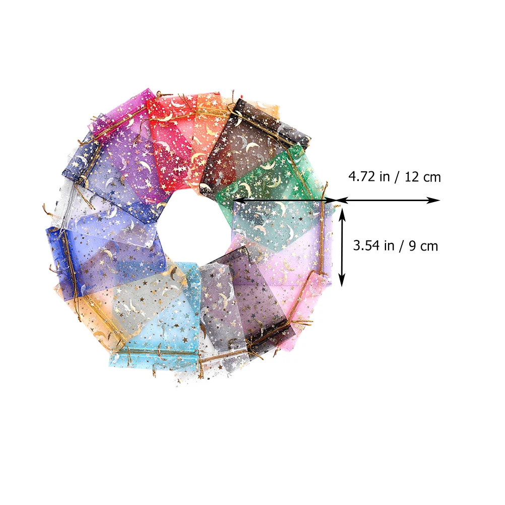 

100 Pcs Packing Bags Lightweight Compact Drawstring Jewelry Storage Toiletries Drawstring Bags Daily Use