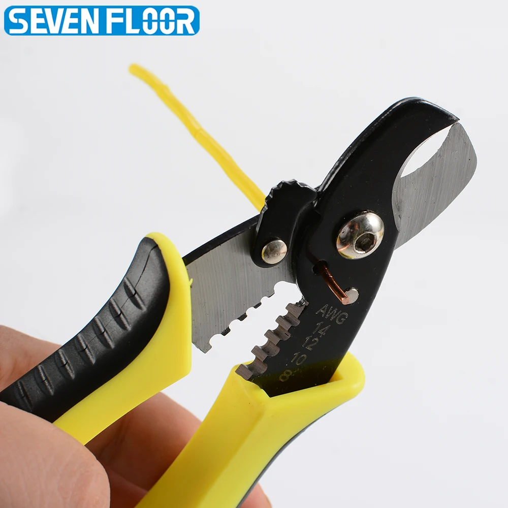 Motorcycle Repair Tools Wire Stripper Pliers 2-In-1 Cable Cutter Stripper Shears Wire Cutter for Motorcycle Maintenance