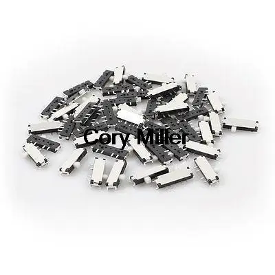 

Вкл./Выкл./Вкл. 3-позиционный 8-контактный 2P2T DPDT Mini SMT SMD ползунковый переключатель 10 мм x 3 мм