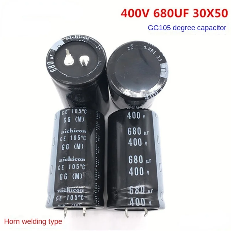 1PCS-20PCS 400V680UF 30X50 Kondensator elektrolityczny Nichicon 680UF 400V 30 * 50 GG 105 stopni Wysoka jakość