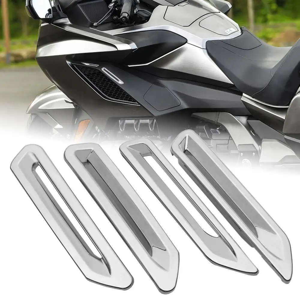 

Rear Turn Signal Light Trim Accents Cover Motorcycle For Honda Gold Wing DCT Tour Airbag 2018-2025 ABS Chrome 2 Pair Decor Bezel