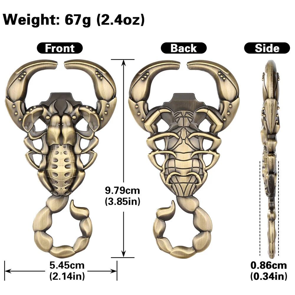Schwarz/Grau Schwarz/Bronze Skorpion geformt Metall Openor Bier Geschenk Flaschenöffner kreative Küche Bar Zubehör Geburtstagsgeschenk – Detail 4