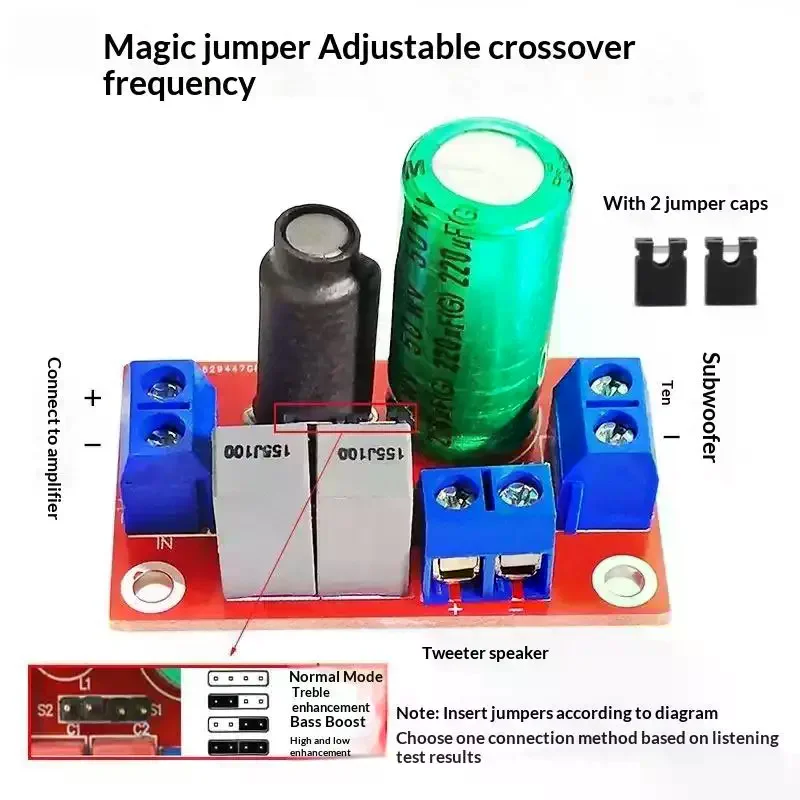 Fever Can Be Debuggable HIFI Speaker High And Low Double Frequency Divider Speaker Box High And Low Double Frequency Divider