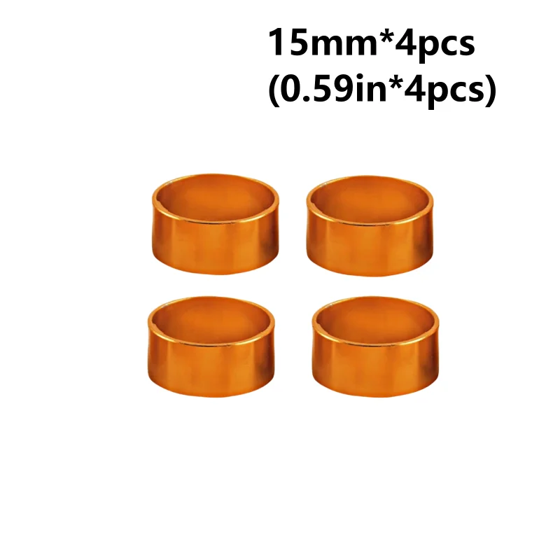 4PCS Kit Fahrrad Headset Spacer 5MM 10MM 15MM 20MM Fahrrad Lenker Vorbau Spacer 28,6 MM Aluminium Legierung Headset Vorbau Spacer Set – Detail 18