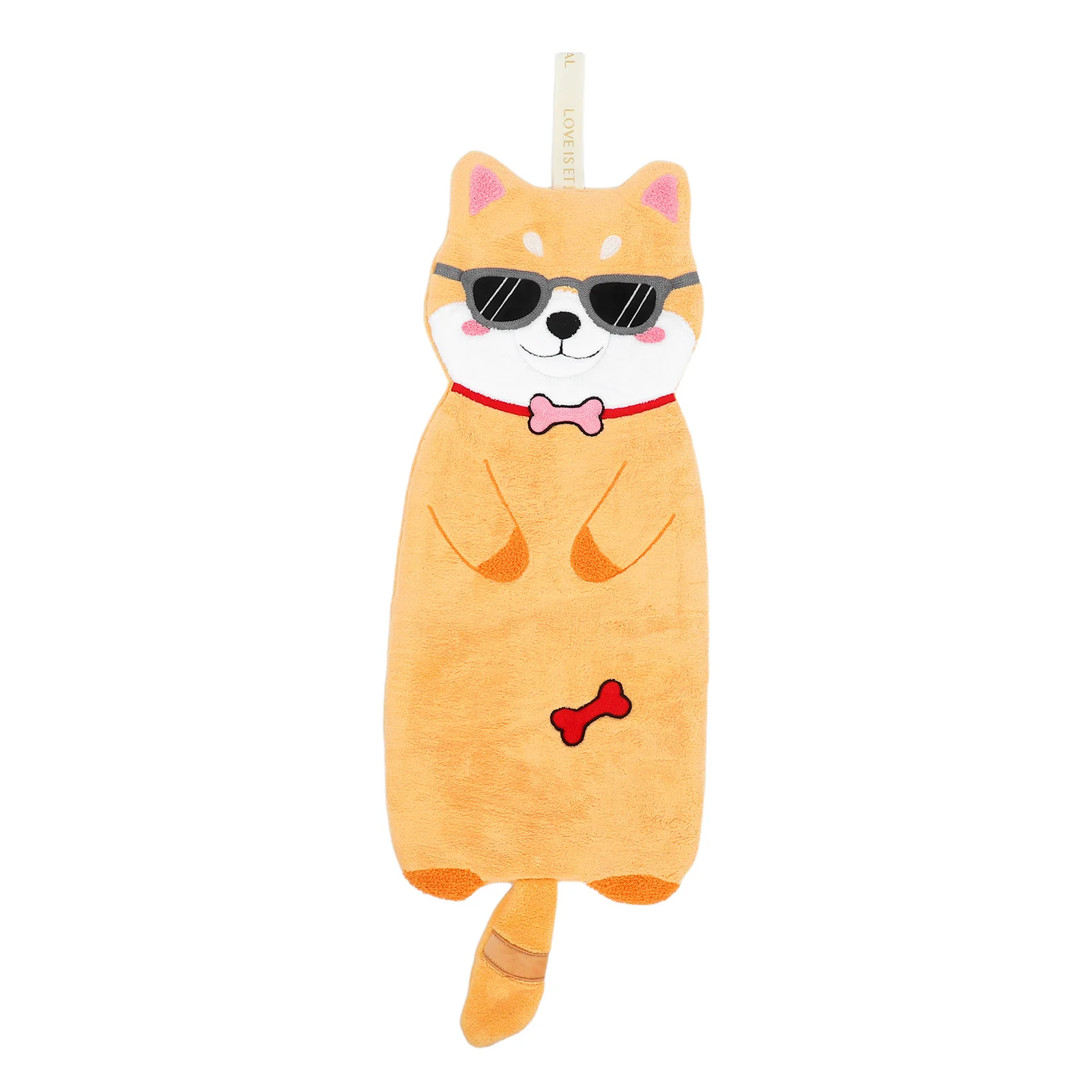 

Quick Dry Hanging Cartoon Animal Hand Towel Soft Absorbent Washcloth for Kitchen Bathroom Kids Room Decorative Hand Towels