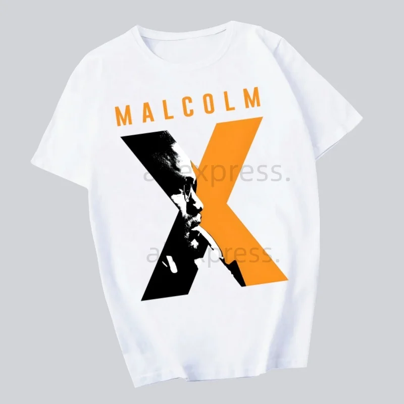 

Malcolm X Black History Men Women T-shirt Tops Crew Neck Fitted Soft Anime Manga Tshirt Tee Shirt Clothes T-shirt