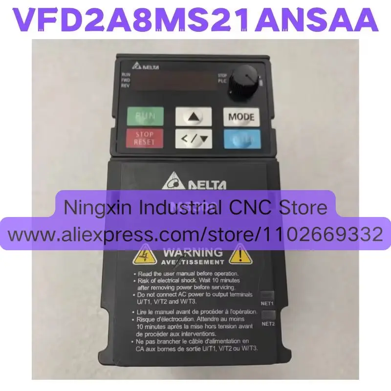 

Second-hand VFD2A8MS21ANSAA Inverter Tested OK Quick Shipment