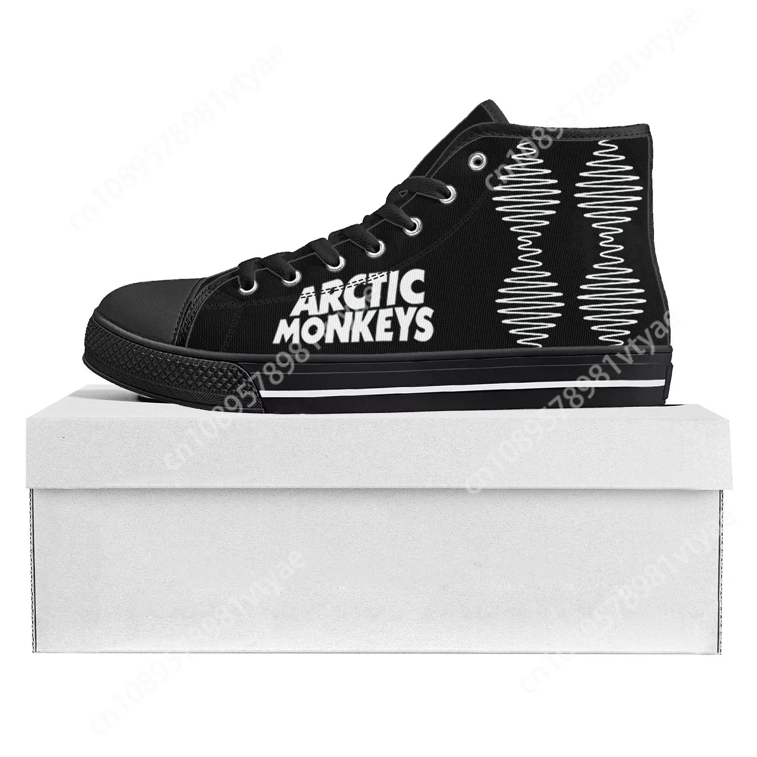 

Arctic Monkeys Rock Band Pop High Top High Quality Sneakers Mens Womens Teenager Canvas Sneaker Casual Couple Shoes Custom Shoe