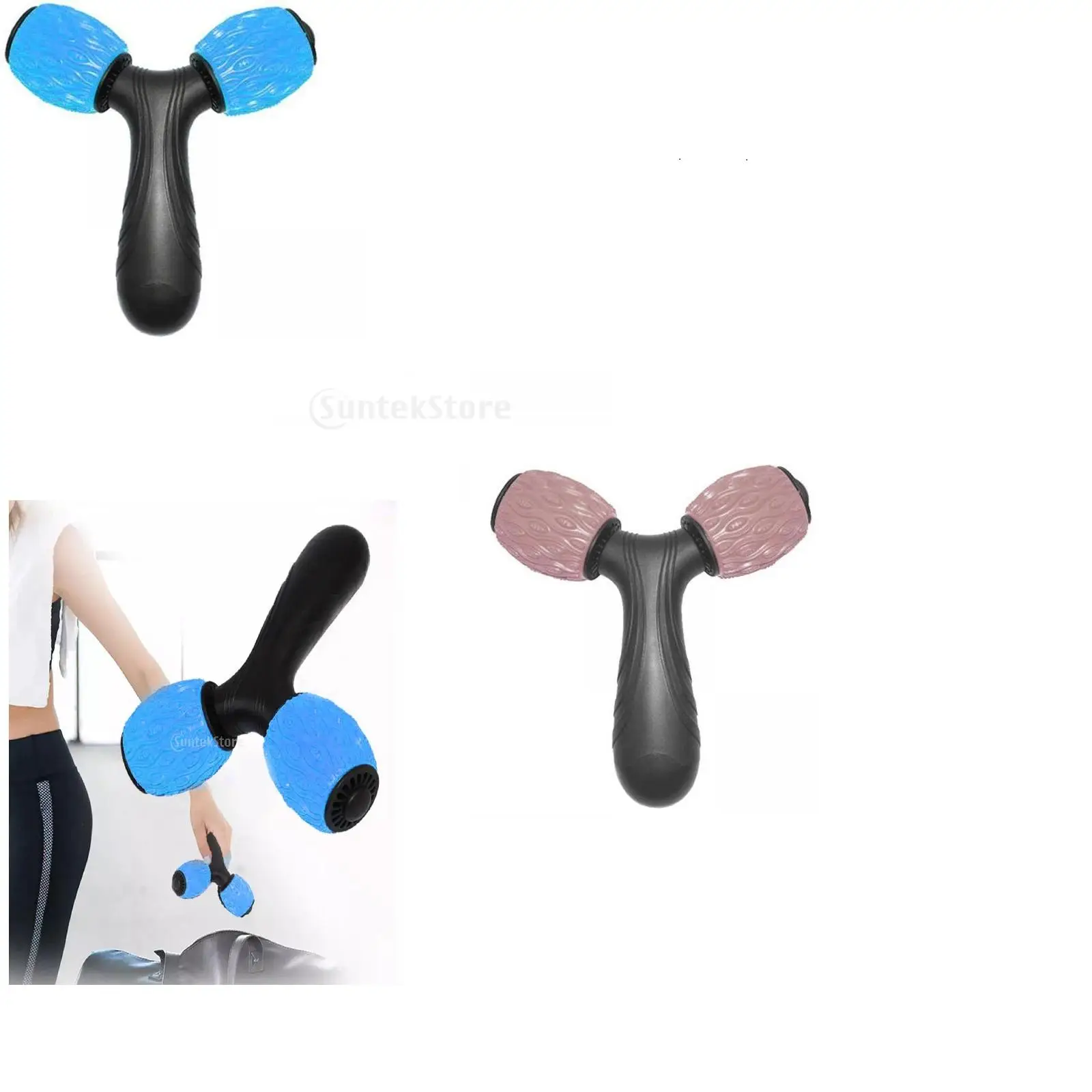 

Ручной роликовый массажер для лица и всего тела, 2 шт., V-образный массажер для релаксации мышц, укрепляющий уход за кожей для лифтинга кожи