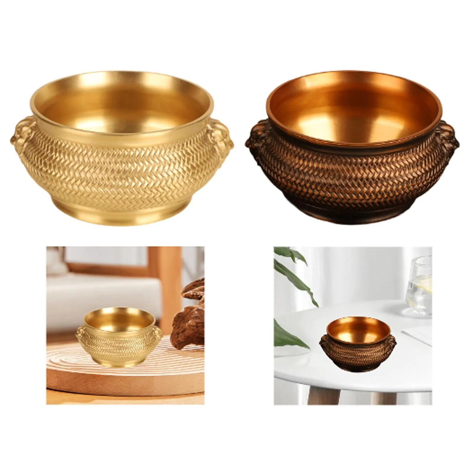 Feng Shui Treasure Basin Desktop Ornament Novelty Craft Chinese Style Decorative