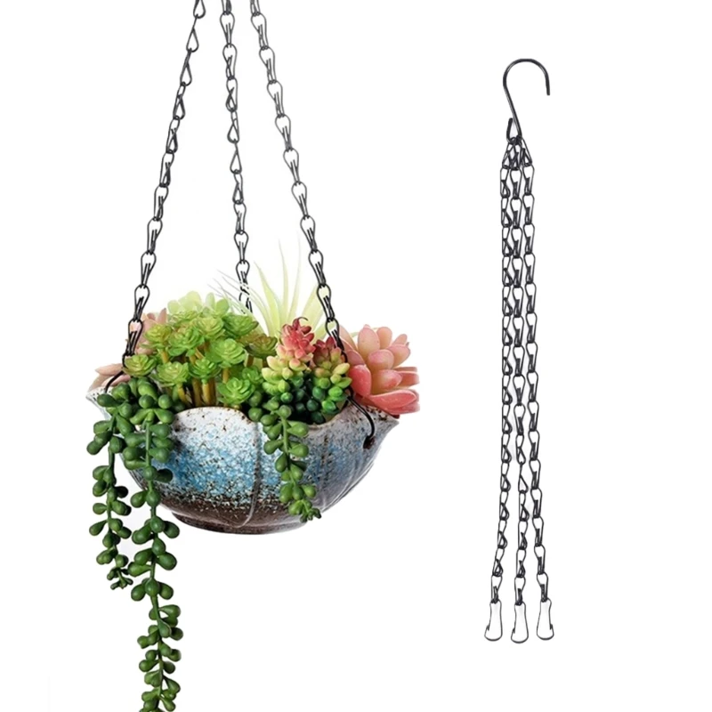 Bird Feeders Hanger Imitation Rattan Hanging Flower Pot Chains for Plant Basket Decorative Grow Basin Home Garden Decor