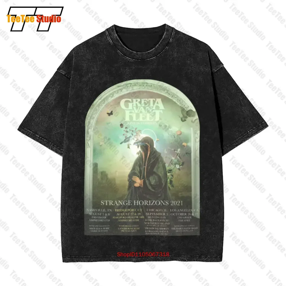 Greta Van Fleet Strange Horizons Tour 2021 Vintage Oversized T-Shirt LH4W