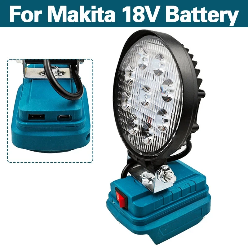 

4in LED Work Light For Makita 18V Battery BL1830 BL1820 BL1830 BL1850 BL1860 Tool Battery Lamp Flood Lights Flashlight Lantern