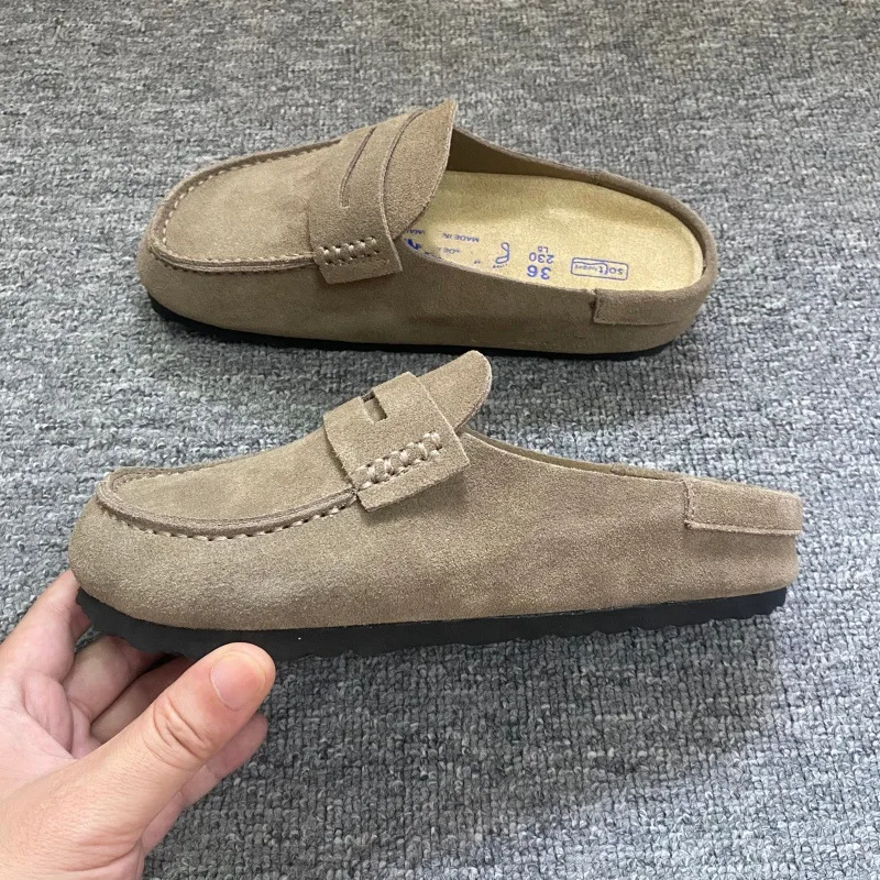 Modische Halbschuhe aus Rindsleder mit Zehenkappe, dicksohlig, bequem, atmungsaktiv, Retro-Look, lässig, für Herren – Detail 7