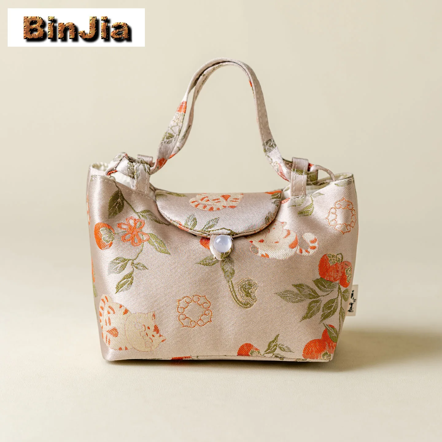 مقبض من القماش البرسيمون القط الشاي Cozies الفاخرة Te Tikonf حزمة الشاي دافئ لإبريق الشاي حقيبة محمولة طقم شاي السفر حقيبة تشا هدية #1