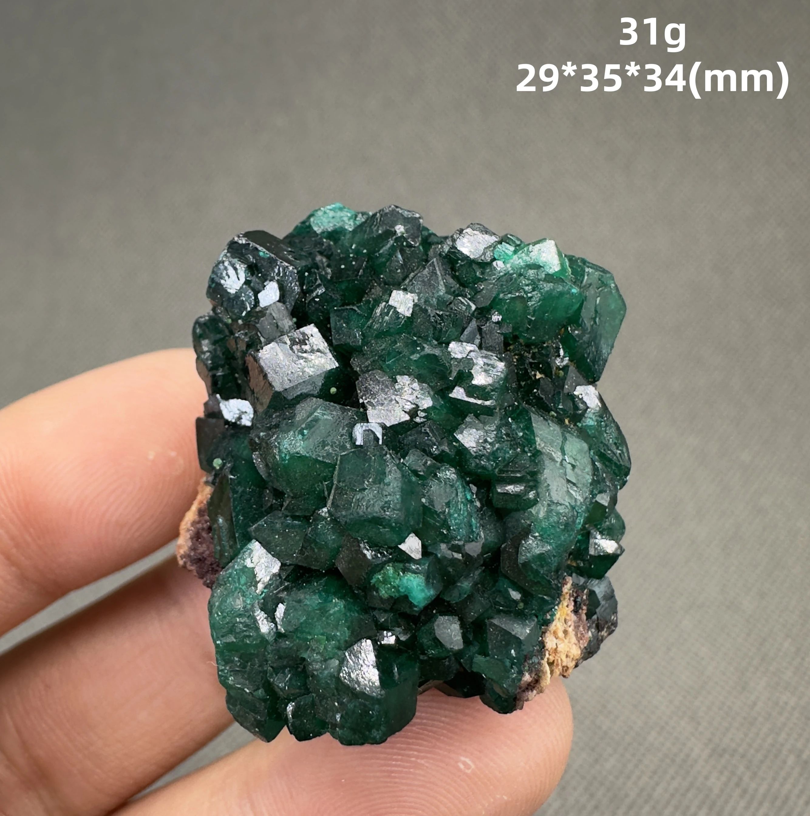 Natural Congo green Dioptase Mineral specimen + healing quartz crystals and stones rock gemstone