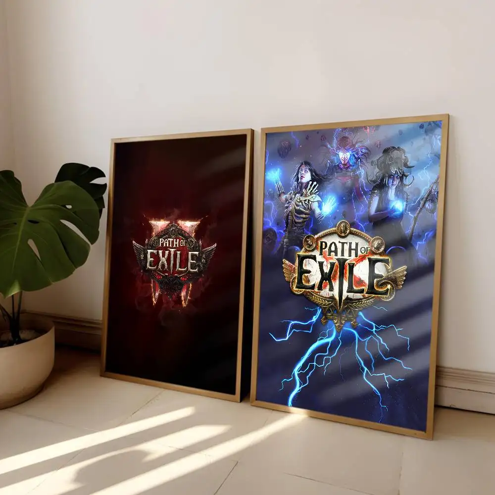 Game Path of Exile 2 Poster HD Art Home Living Room Bedroom Bar Aesthetic Canvas Painting