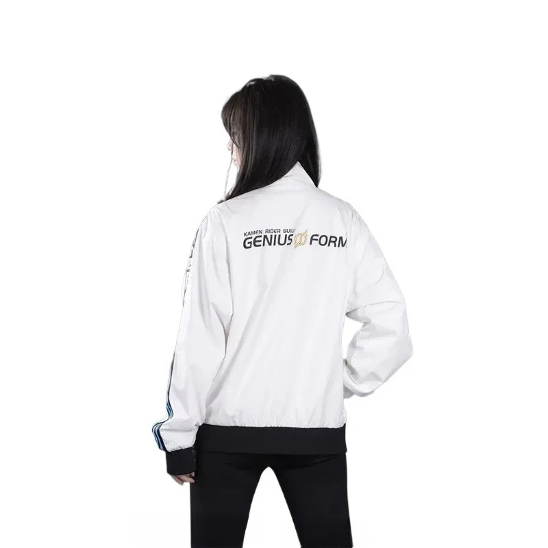 Original Kamen Rider Co-branded Genius Form Jacket Build 2 Dimensional White Anime Jacket