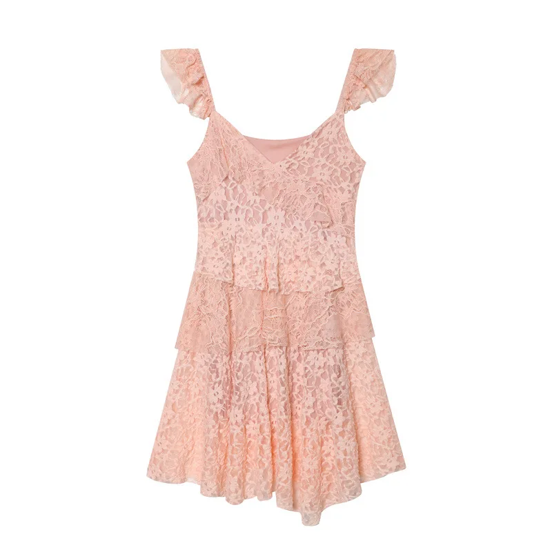 

Модное и сексуальное женское платье в европейском и американском стиле с многослойным декором, элегантное платье для вечеринок.