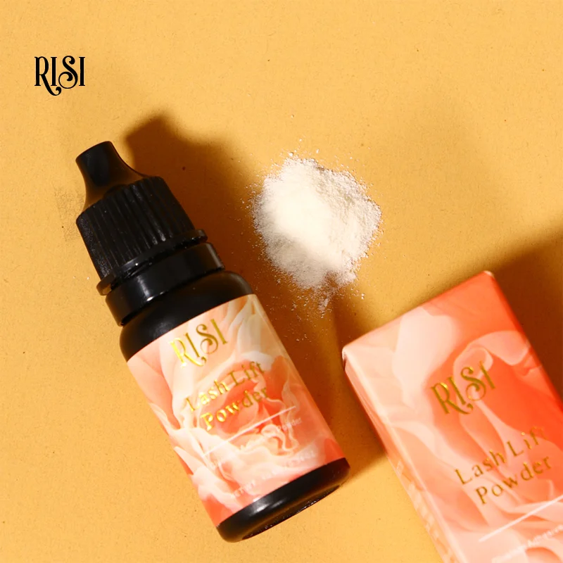 RISI 10g スーパーミックス ラッシュリフトパウダー 革新的な韓国製 グルーレス ラッシュリフトパウダー グルーメイクアップツール 強力ラッシュリフトパウダー