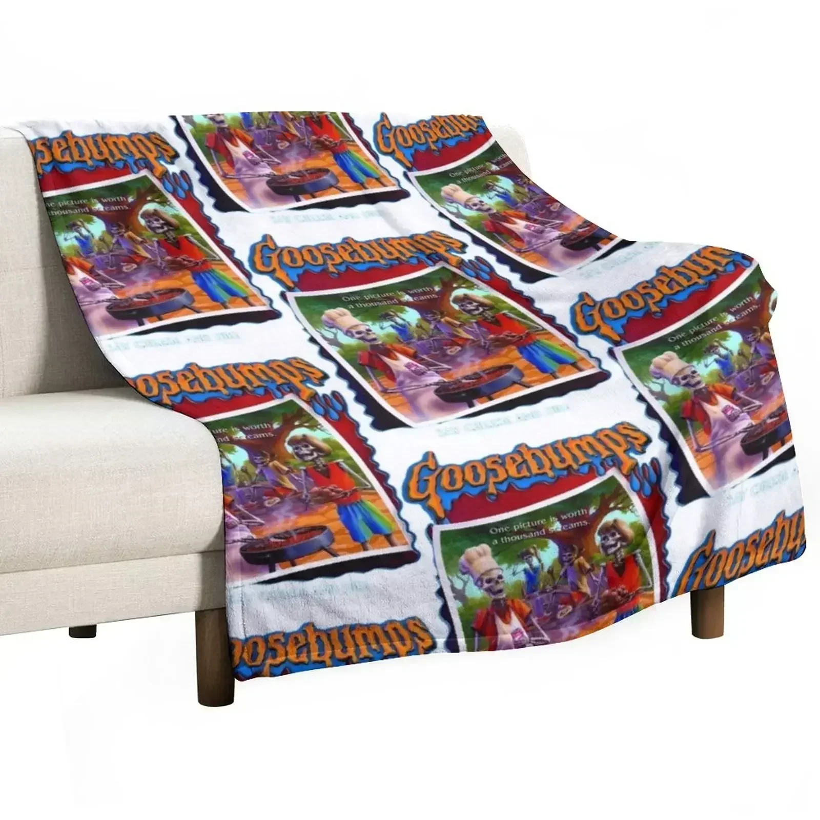 

Goosebumps Say Cheese Throw Blanket Warm Plush Fuzzy Blanket for Living Room