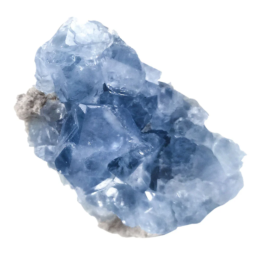 Lapis Ornaments Celestite Natural Ore Stones Home Decor Desktop Adornment Mineral Specimens Decorative Tabletop