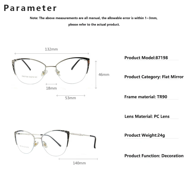 JMISUS 2025 Mode Cateye Progressive Brillen Myopie Brillen Hochwertige Metall Schmetterling Optische Brillen