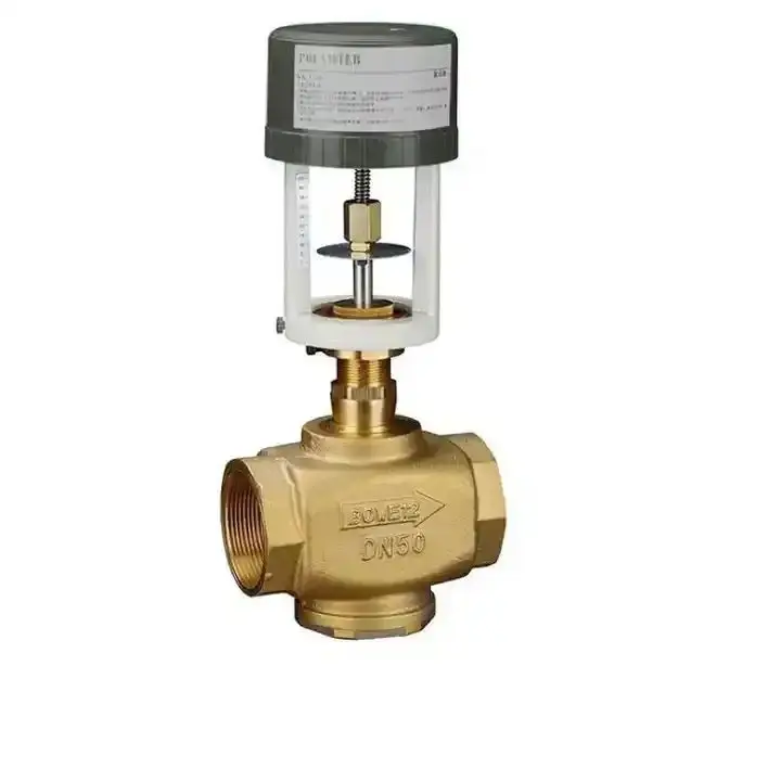 Customized Electric Threaded Two-way Control Regulator Valve Central Air Conditioning Proportional Integral Regulating Valve