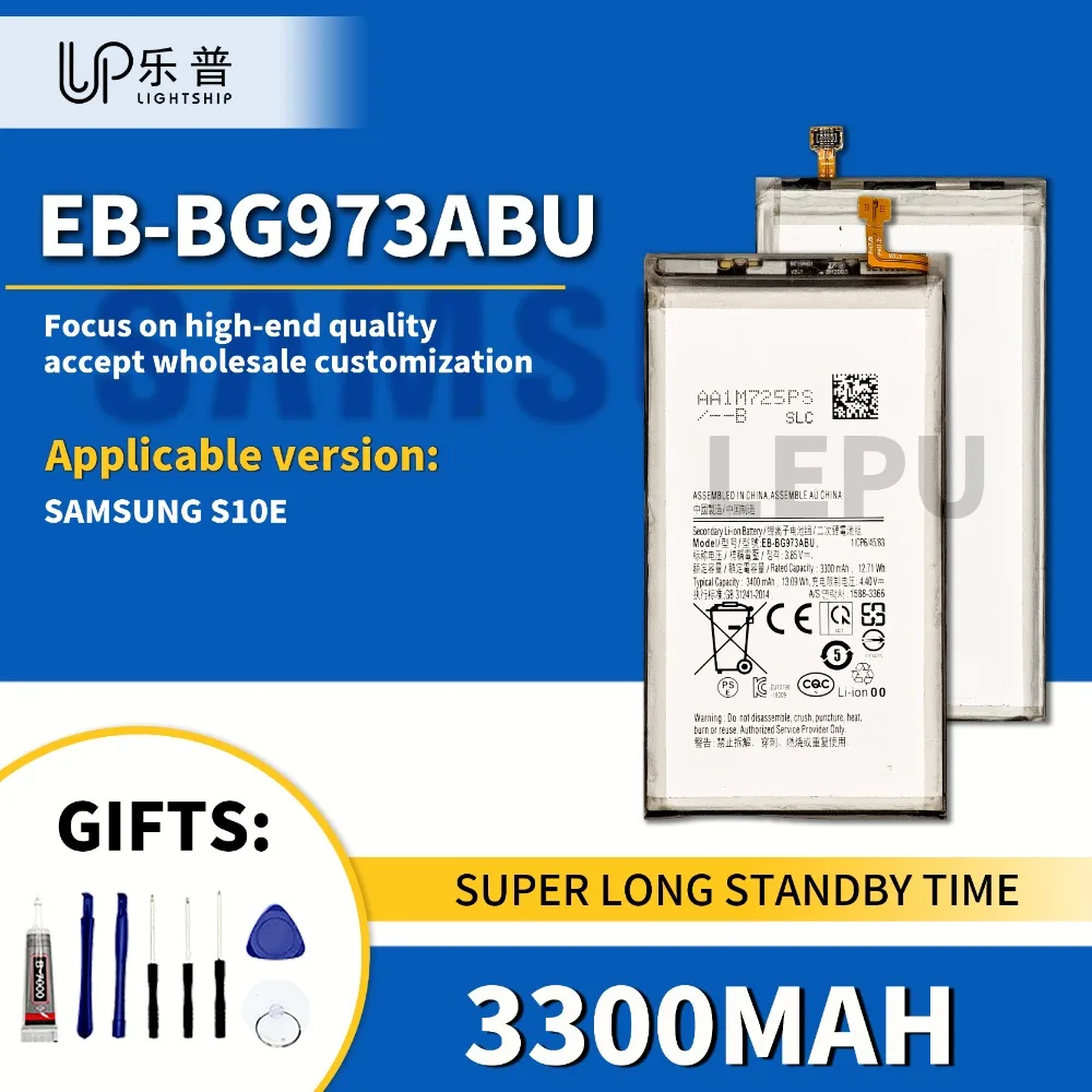 

EB-BG973ABU 3300mAh Phone Battery SAMSUNG S10E Replacement Battery with Tools Kits Samsung S10E New Original Battery EB-BG973ABU