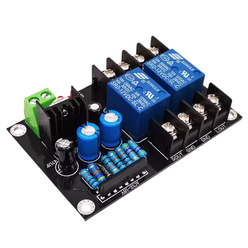 UPC1237 Speaker Protection Board 2.0 Dual channel startup delay DIY audio box protector 300W from stock