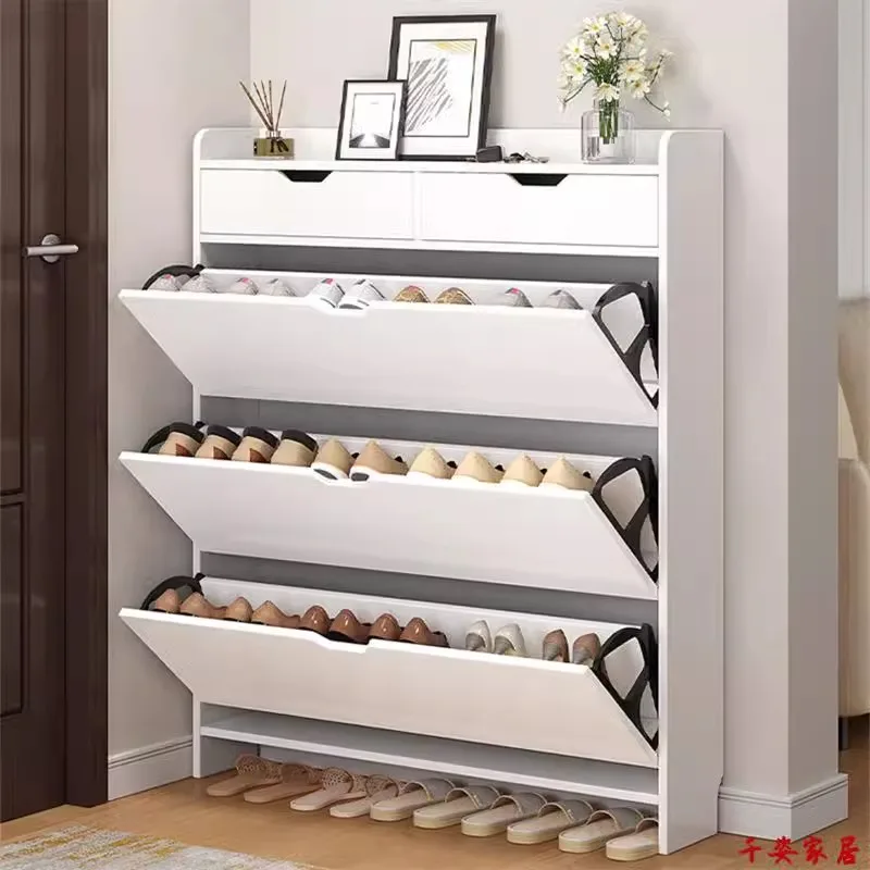 

Luxury Wood Shoe Cabinet Modern Tall Space Saving Drawer Shoe Cabinet Wood Storage Armario De Zapatos Mobili Arredamento Casa