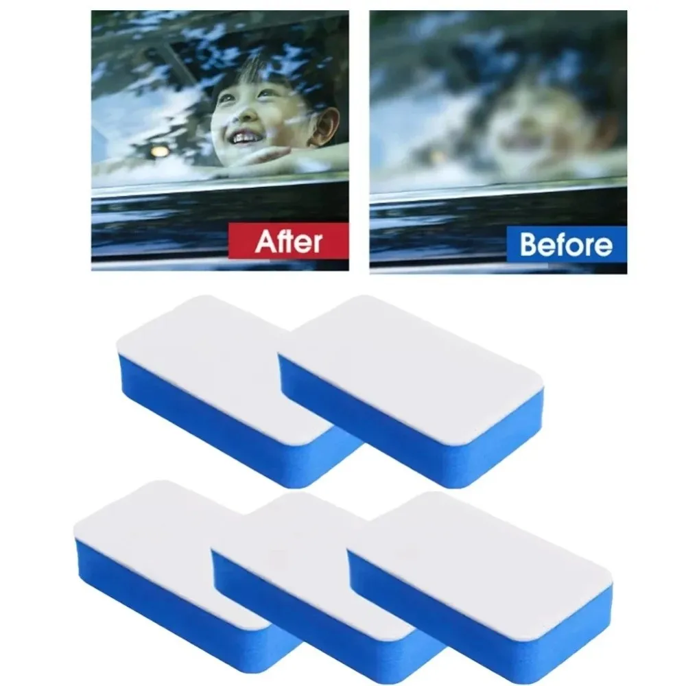 Wool Felt Car Glass Cleaning Sponge Cleaning Eraser Wear-resistant Car Oil Film Wiper Durable Oil Film Removal Tool