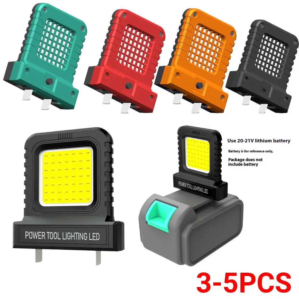 

3-5pc 14W LED Power Tool Parts for Makita for Milwaukee Lithium Battery Work Lights Super Bright Spotlight for Milwaukee