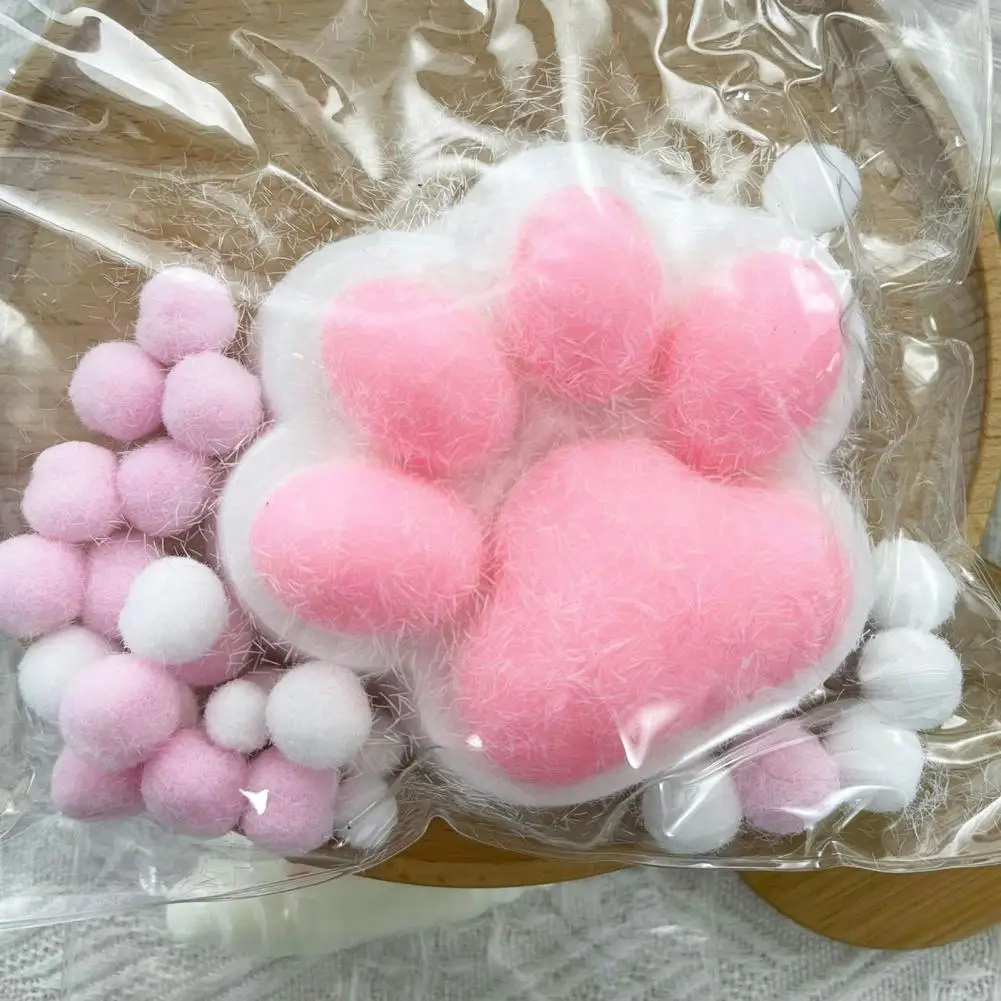 Bola de pata de gato para aliviar el estrés, juguetes para aliviar el estrés con pata de gato Kawaii para niños, pelotas antiestrés divertidas, juguetes para apretar, recuerdos de fiesta, cesta de Pascua