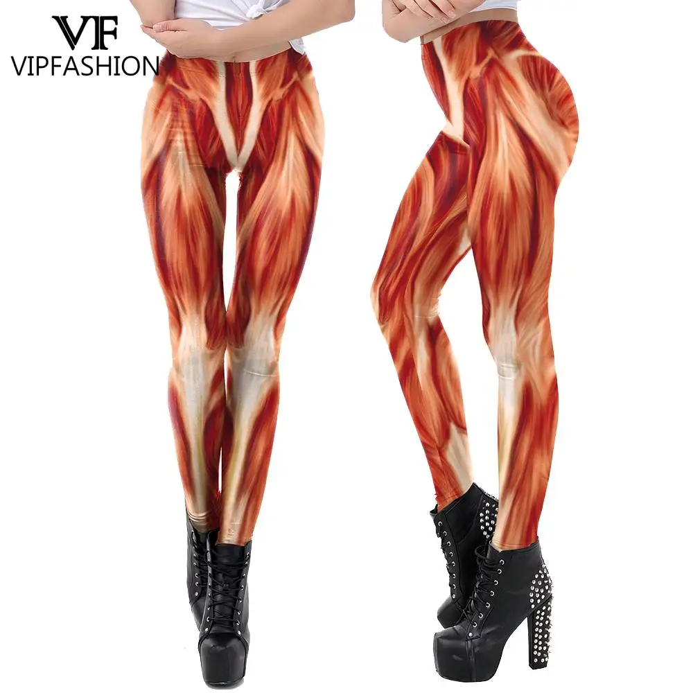 VIP FASHION Japanese Anime Cosplay Leggings Comic Cartoon Printed leggins Women Elastic Sportwear Fitness Tight Workout Trousers