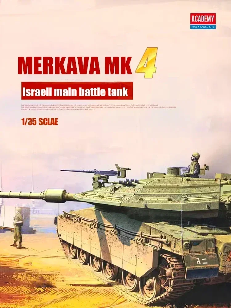 

12/35 Academy model 13227 Israel, Merkava 4 Main Battle Tank assembly Scale diy toys Model Kit