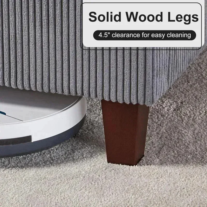 QAZ8-HOWE إطار منصة منجد بحجم كوين. سرير مع لوح رأسي 50.8 بوصة. سروال قصير/ساق من الخشب الصلب/لا حاجة إلى صندوق زنبركي $X #6