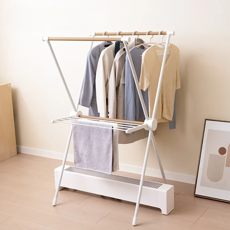 

Adjustable Foldable Clothes Drying Rack Multi-Functional Laundry Stand Compact Indoor Dryer Portable Laundry Rack Space-Saving