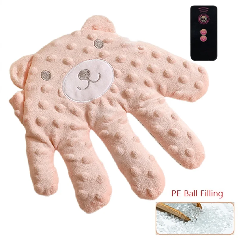 Oreiller Massant Bébé – Doudou Apaisant électrique Avec Télécommande – Mouvement Naturel – Anti-régurgitation – 63x25 Cm