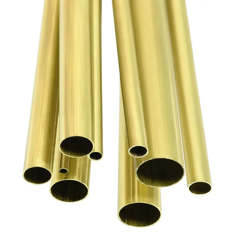 1pcs DIY Brass Tube Round Diameter Length 200mm 300mm 500mm Seamless Round Tube Brass Pipe Model Making Rod Cutting Tool