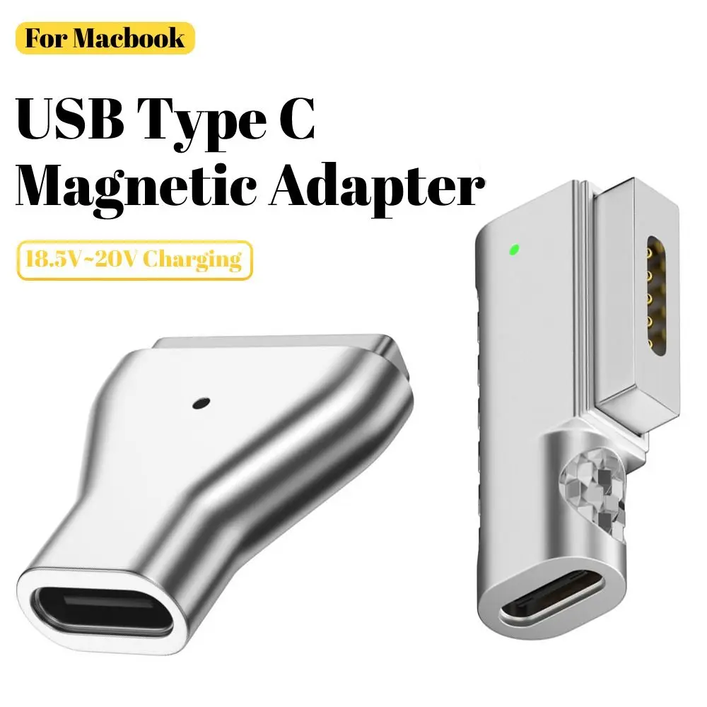 Connector T-Tip PD Quick Charging Type C to Magsafe 2 Magnetic Plug Converter USB C Adapter For MacBook Air/Pro