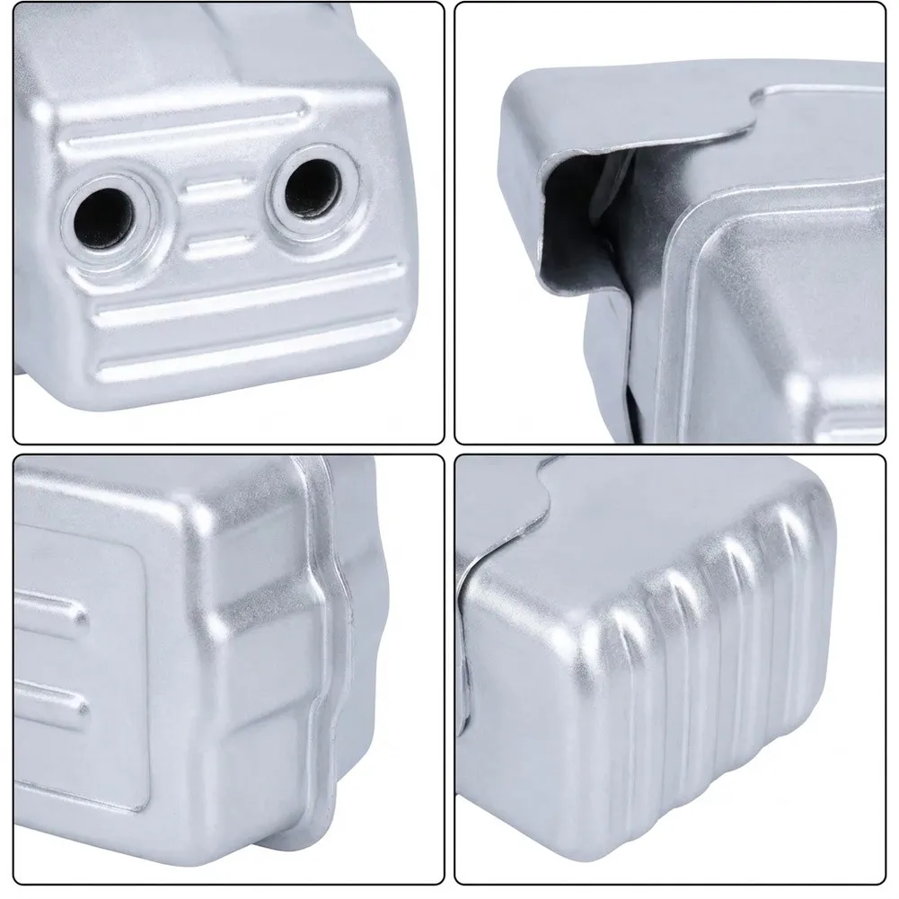 Engine Muffler Set As Shown Muffler Repair Parts High Heat Resistance Wear Resistant Design Leak Prevention System