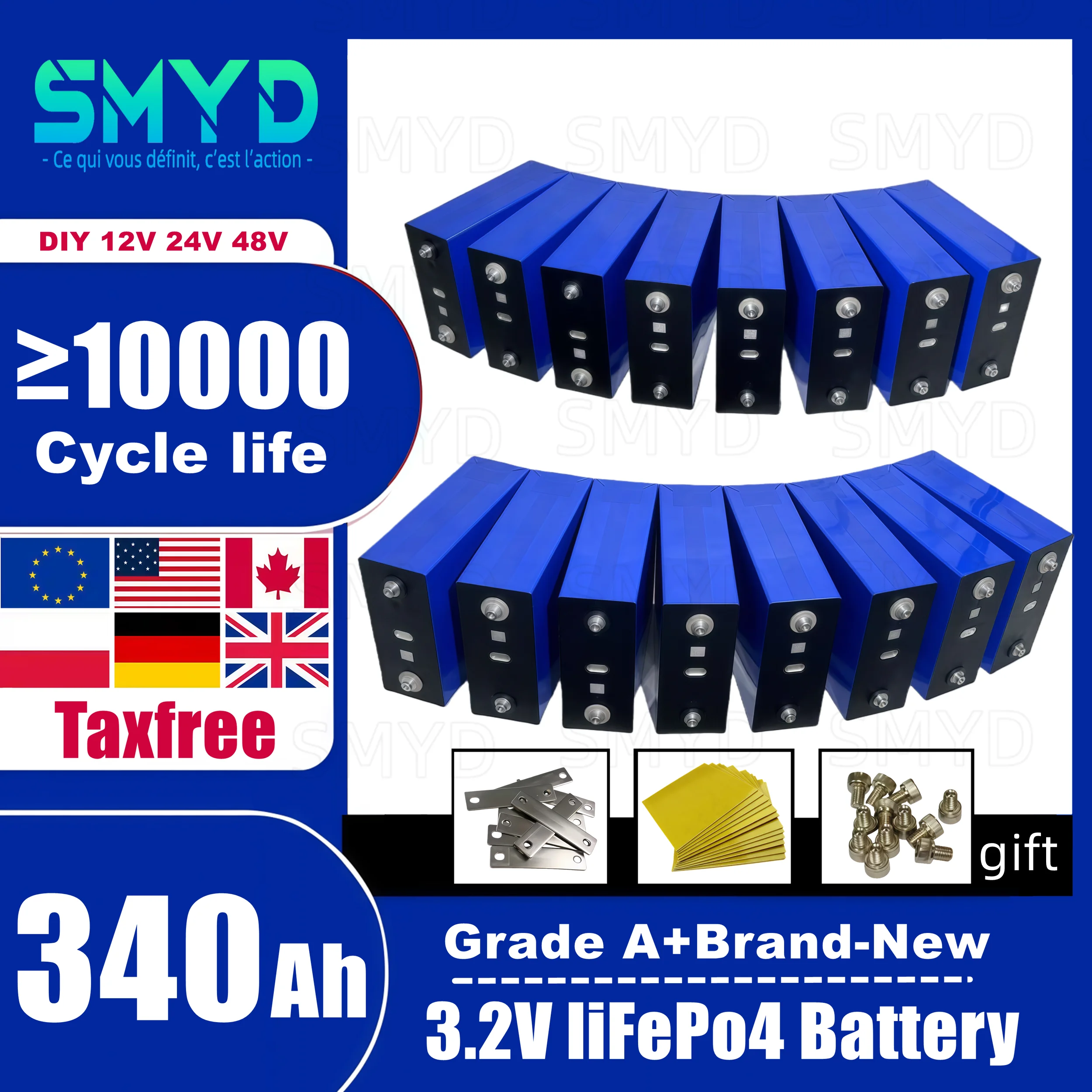 3.2V Lifepo4 340Ah …