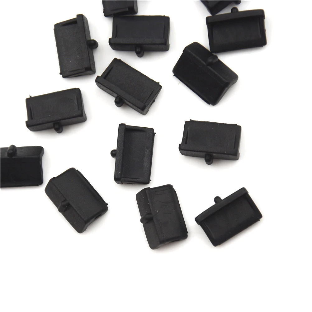 20PCS Durable Black for PC Laptop USB Plug Cover Stopper USB Port Covers Dust Plug USB Charging Port Protector