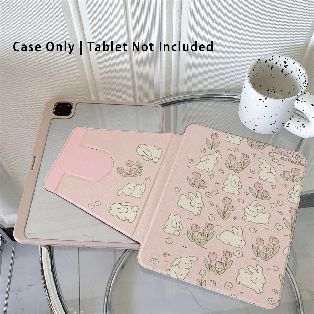 

360 ° Вращающийся складной чехол для легкой защиты вашей подушечки: совместим с iPad Air 6, Air 5,4,10,2024, air m3/a16 2025